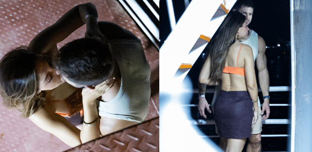 Jonas Sulzbach dá beijão em mulher misteriosa no São João da Thay