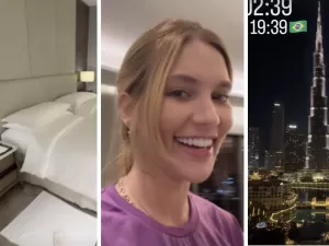 Vista do Burj Khalifa: Virginia Fonseca mostra hospedagem de luxo em Dubai