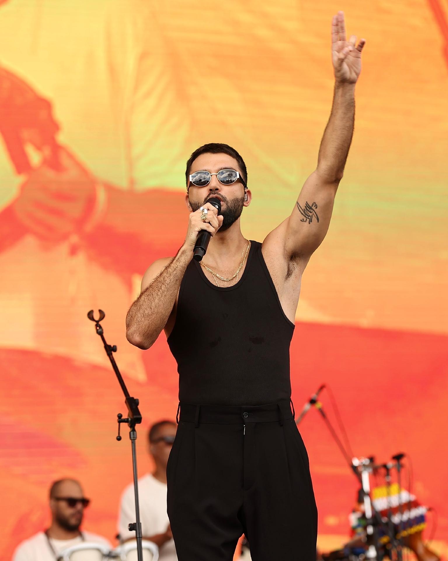 Silva se apresentou durante a tarde do segundo dia do Lollapalooza Brasil 2022 - Manuela Scarpa/Brazil News