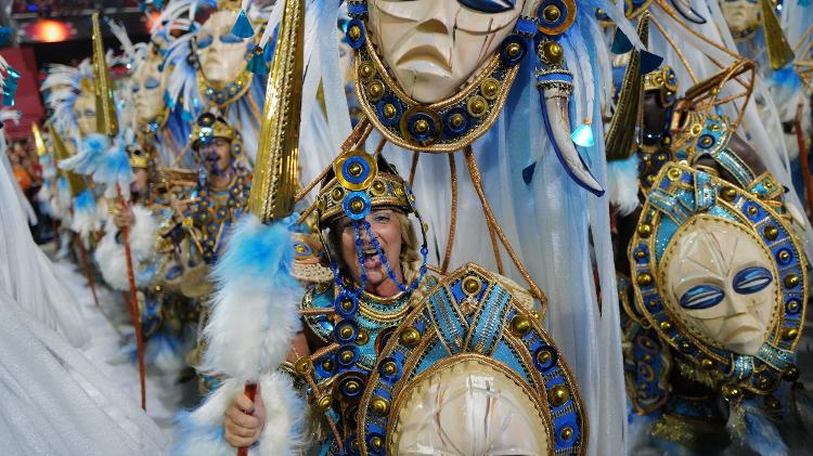 Samuel de Assis representou Rás Gonguila no desfile. 