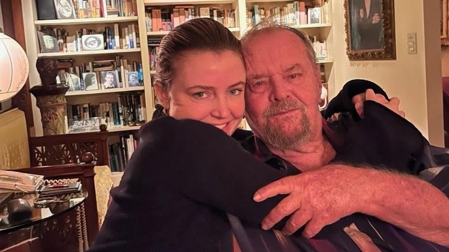 Jack Nicholson aparece em foto rara ao lado da filha  - Reprodução/Instagram/@lnicholson