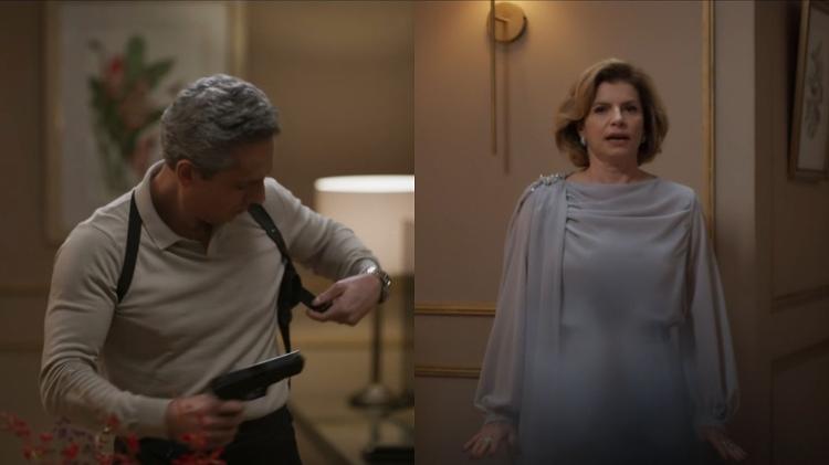 Marco Aurélio (Alexandre Nero) e Odete (Debora Bloch) em 'Vale Tudo' Marco Aurélio (Alexandre Nero) e Odete (Debora Bloch) em 'Vale Tudo'