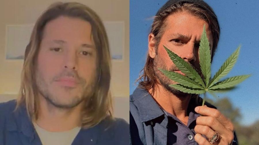 Dado Dolabella promoveu live para falar sobre a cannabis medicinal terapêutica, o uso da maconha para fins medicinais - Reprodução/ Instagram @dadodolabella