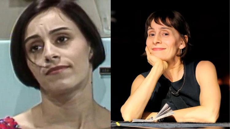 Keila Bueno em 'A Viagem' e em foto recente Keila Bueno em 'A Viagem' e em foto recente