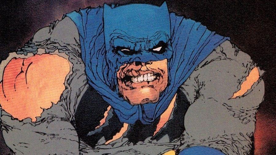 Arte de "Batman: O Cavaleiro das Trevas", de Frank Miller