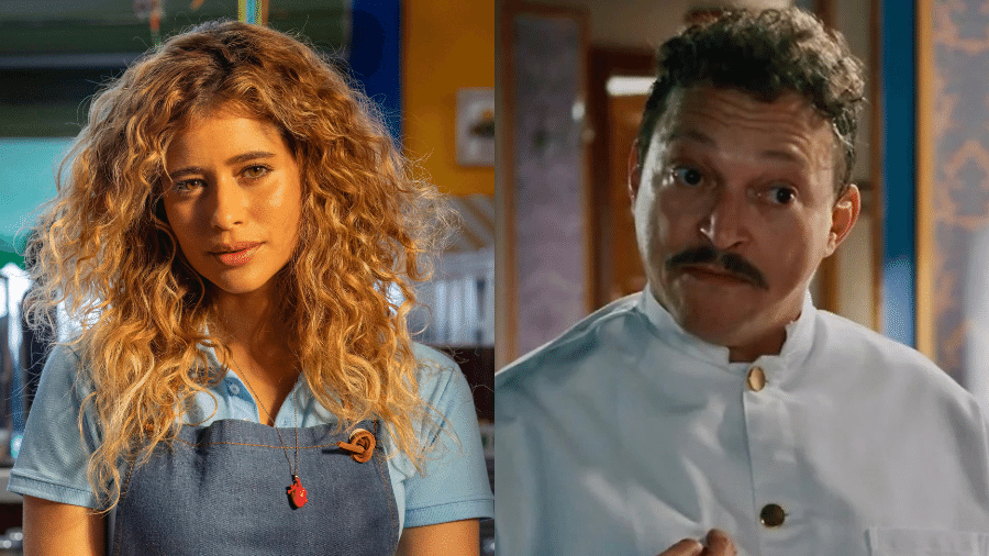 Roxelle (Isadora Cruz) e Sebastian (Fábio Lago) em "Volta por Cima" - Fábio Rocha e Reprodução/Globo