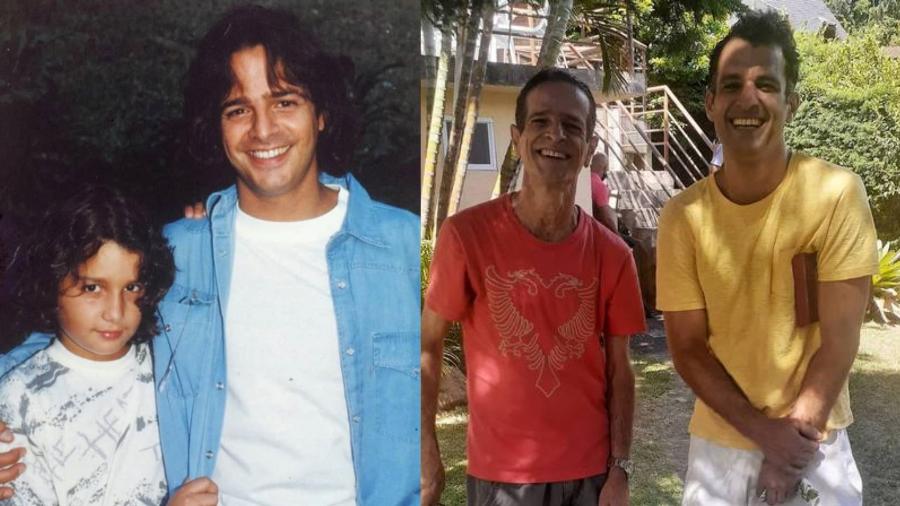 Daniel Ávila e Felipe Martins em 'A Viagem' e os dois em encontro anos depois Daniel Ávila e Felipe Martins em 'A Viagem' e os dois em encontro anos depois