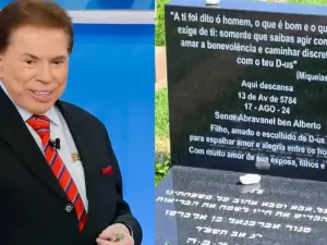 Fã burla segurança e mostra lápide de Silvio Santos nas redes sociais