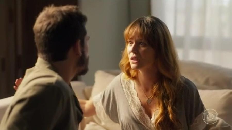 Rudá (Nicolas Prattes) e Filipa (Joana de Verona) em "Mania de Você" - Reprodução/Globo