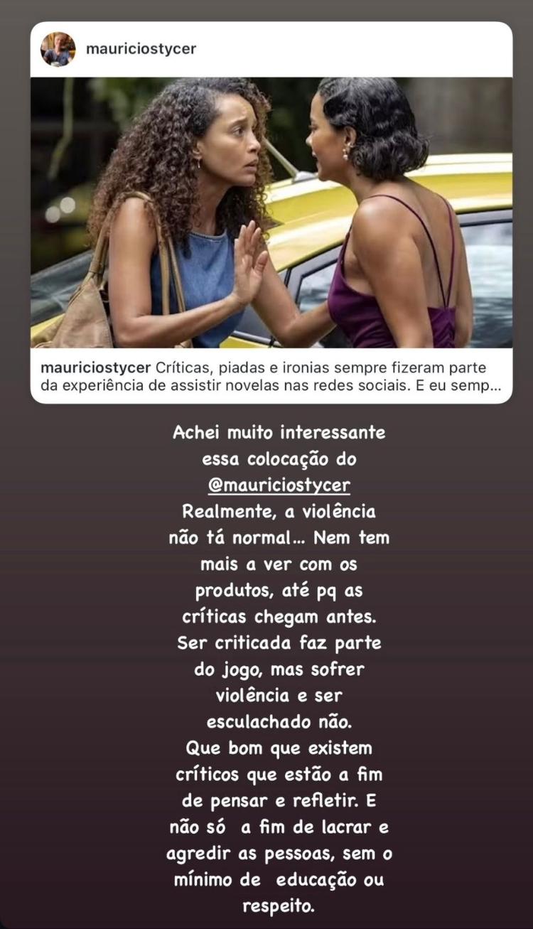Manuela Dias faz publicação nas redes sociais Manuela Dias faz publicação nas redes sociais