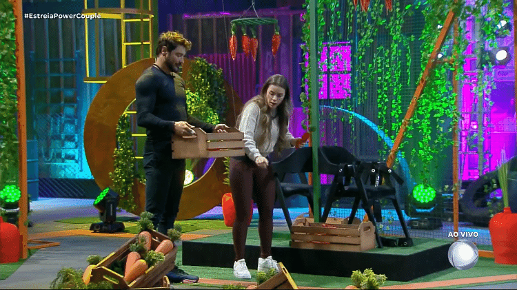 Power Couple: Rayanne e Victor vencem primeira prova Power Couple: Rayanne e Victor vencem primeira prova