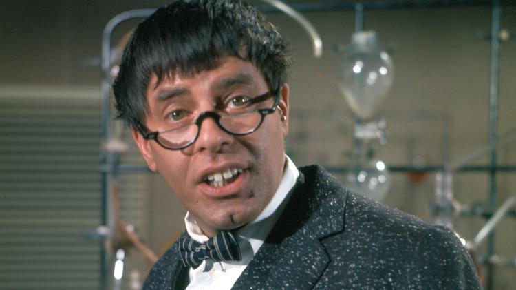 Jerry Lewis em cena de 'O Professor Aloprado', de 1963