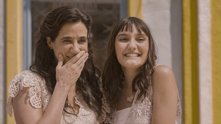 Tia Salete (Marina Lima) e Dracena (Nina Tomsic) em "No Rancho Fundo" - Divulgação/Globo