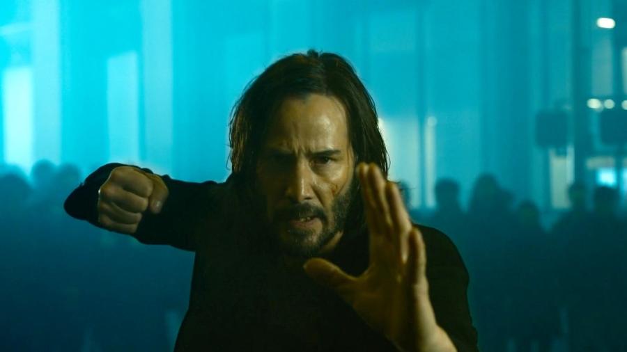Keanu Reeves como o protagonista de "Matrix 4" - Reprodução/Warner