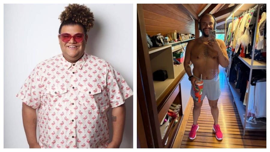 Gominho posou sem camisa e mostrou novo físico após emagrecer Gominho posou sem camisa e mostrou novo físico após emagrecer