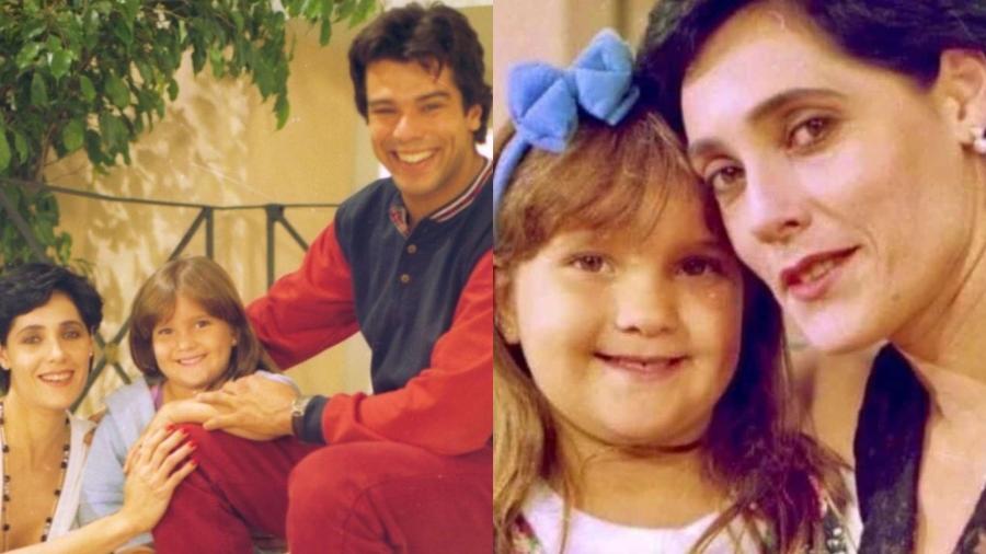 Viviane Pinheiro (Paty) com Christiane Torloni (Diná) e Maurício Mattar (Téo) nos bastidores de 'A Viagem'