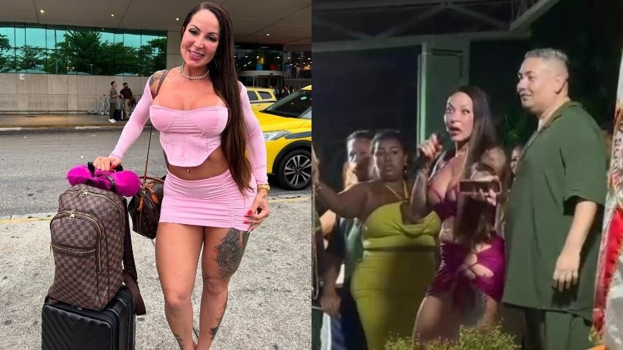 Elisa Sanches dança sem calcinha em evento de escola de samba Elisa Sanches dança sem calcinha em evento de escola de samba