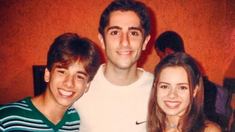 Marcos Mion com Sandy e Junior em 1999 - Reprodução/Instagram - Reprodução/Instagram