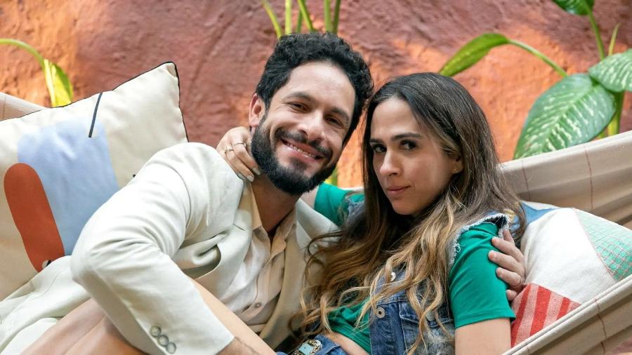 Rainer Cadete e Tatá Werneck como Luigi e Anely em 'Terra e Paixão'