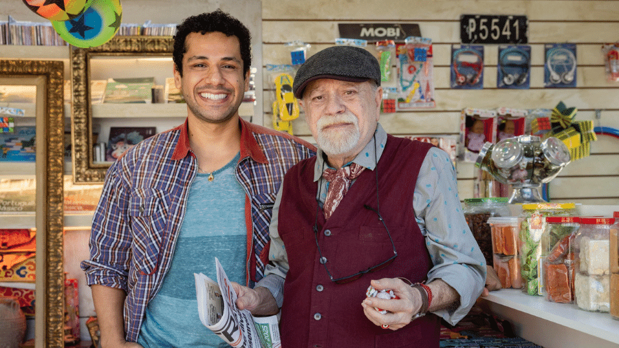 Chico (Amaury Lorenzo) e Moreira (Tonico Pereira) em "Volta por Cima" - Fábio Rocha/Globo