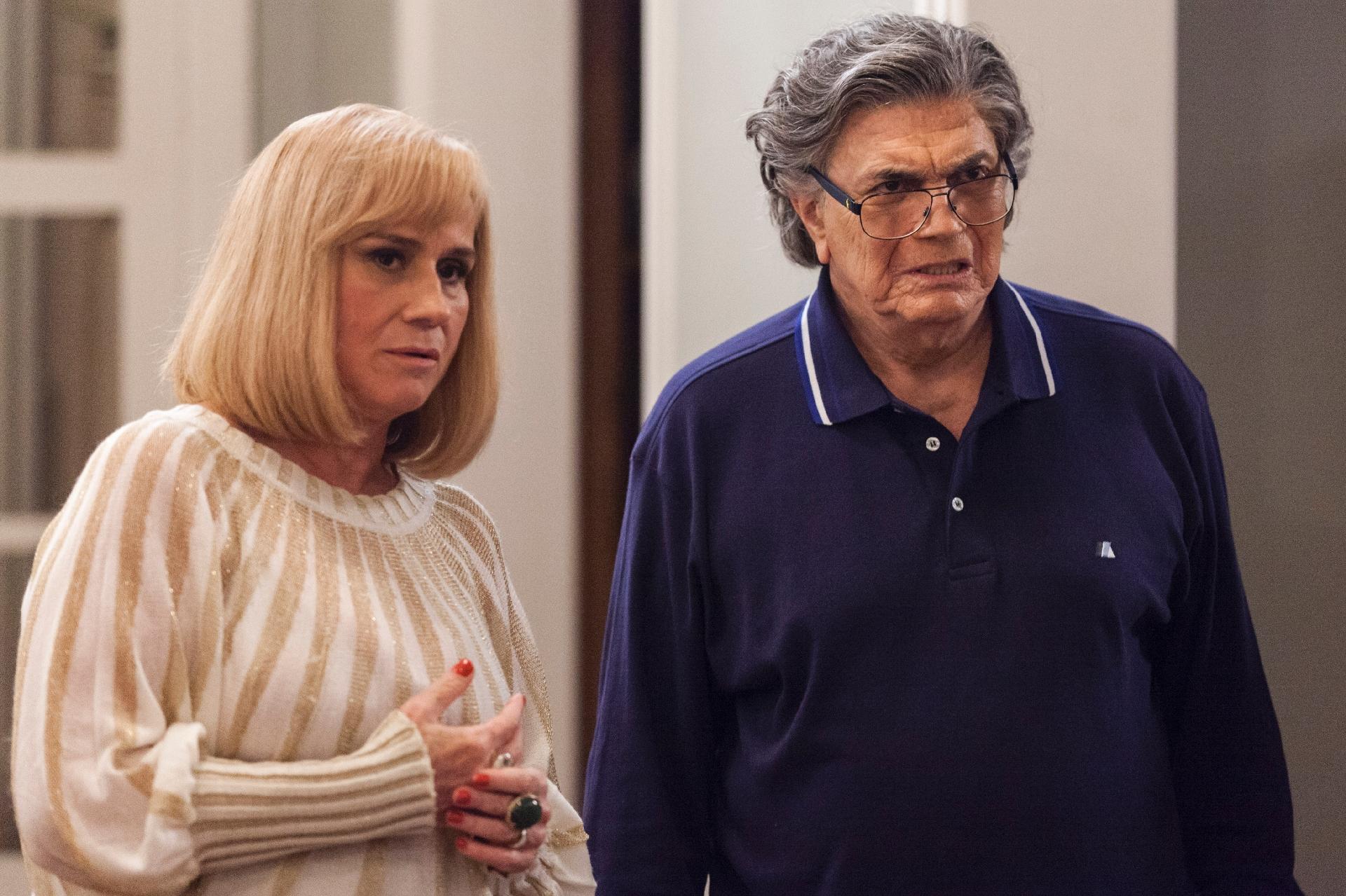 Novela "A Lei do Amor": Fausto (Tarcísio Meira) e Mág (Vera Holtz) - Artur Meninea