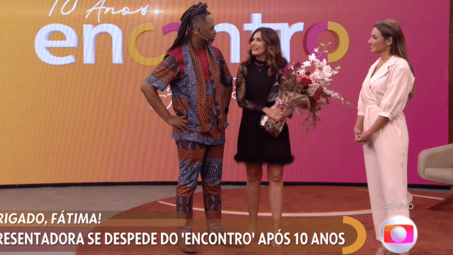 Fátima Bernardes passou o bastão para Patrícia Poeta e Manoel Soares - Reprodução/TV Globo