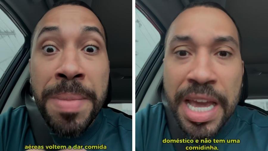 Gil publicou vídeo indignado com serviço de bordo de aviões em voos domésticos