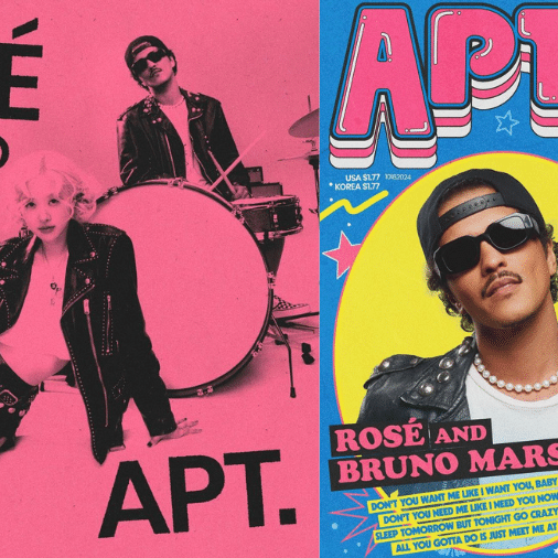 ROSÉ BRUNO MARS APT. レコードとTシャツセット Camiseta ROSÉ BRUNO