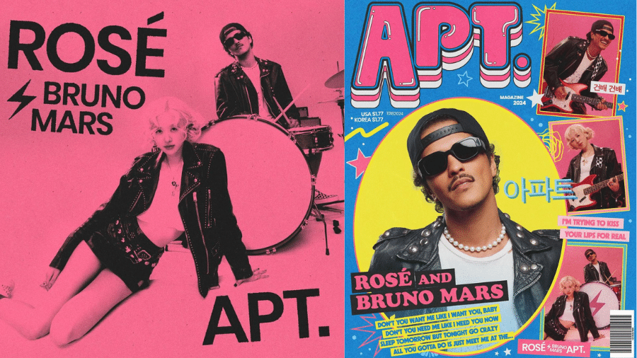 Rosé e Bruno Mars no topo mundial com o hit "APT."