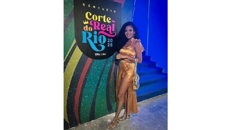 Larissa Melo dos Santos, candidata a rainha do Carnaval 2025