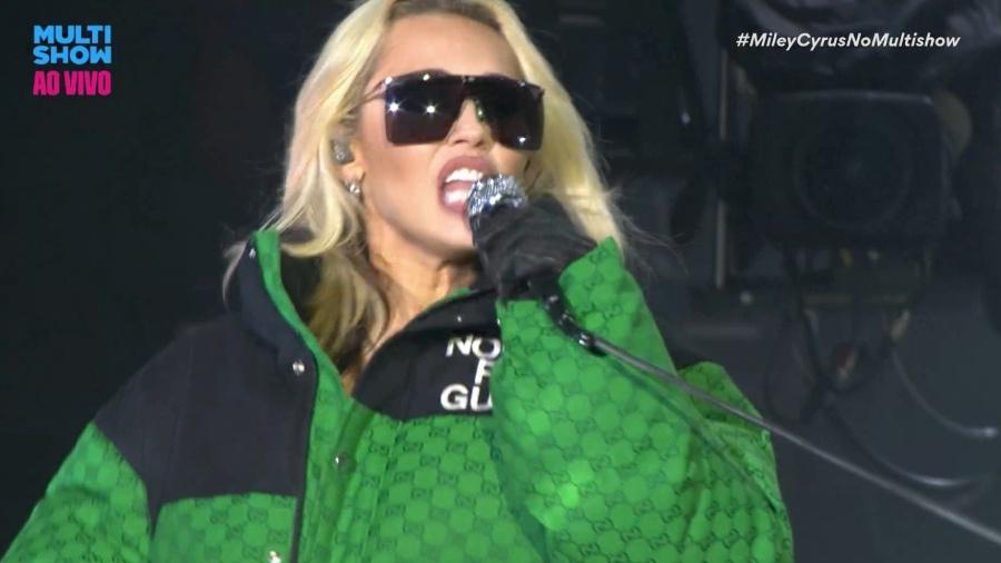 Miley Cyrus investe em look grifado no Lollapalooza - Reprodução/Multishow