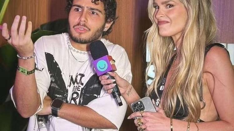 Yasmin Brunet esquece nome do entrevistado em dia de repórter no Rock in Rio