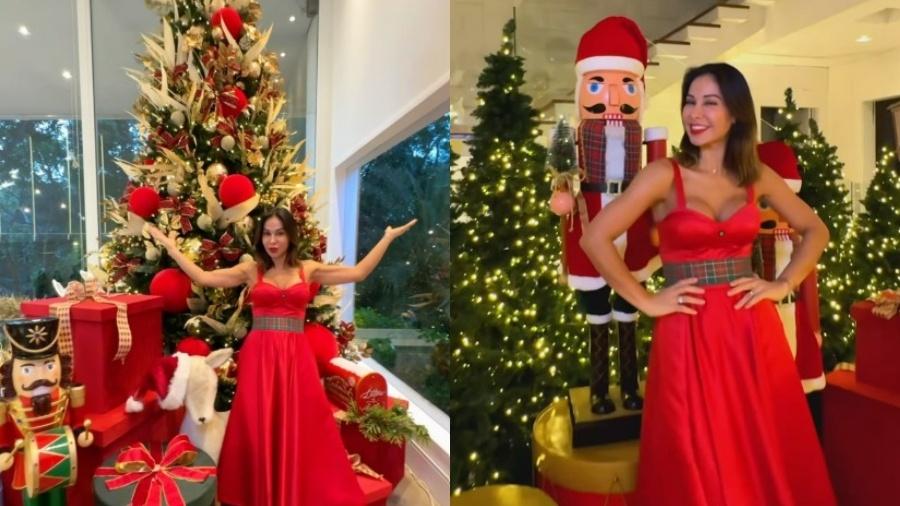 Maíra Cardi exibe decoração de Natal luxuosa de sua mansão  - Reprodução/Instagram