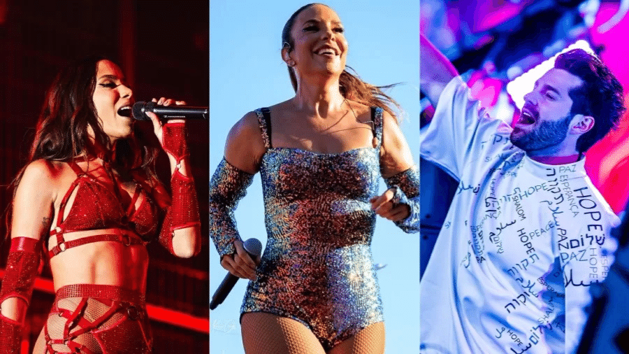 Anitta, Ivete e Alok animam o Réveillon pelo Brasil