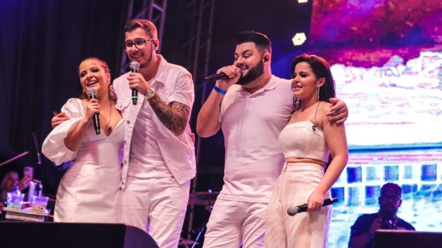 Maiara e Maraísa cantaram com Gustavo e Dom Vittor - Thiago Duran / BrazilNews