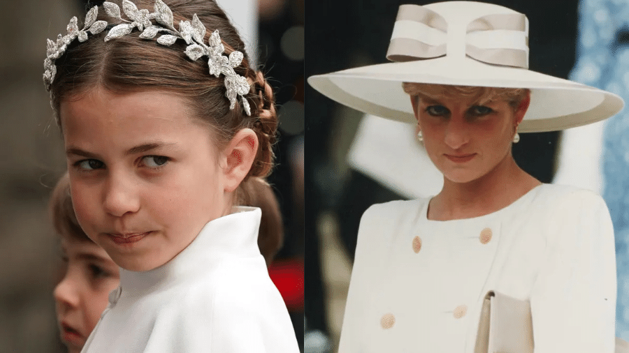 Princesa Charlotte e Princesa Diana