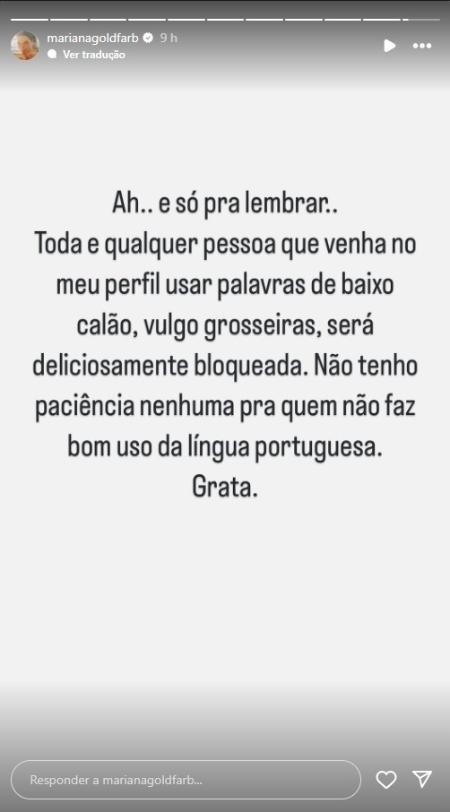 Modelo publicou desabafo nas redes sociais Modelo publicou desabafo nas redes sociais