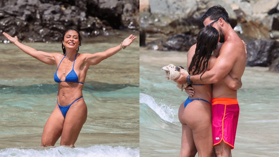 Juliana Paes curtiu as últimas horas de 2024 ao lado do marido em Fernando de Noronha - Dilson Silva/Agnews