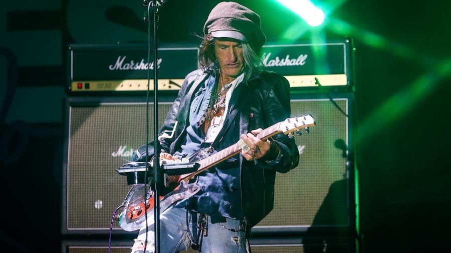 Joe Perry, do Aerosmith, se apresentou em São Paulo - Manuela Scarpa/Brazil News