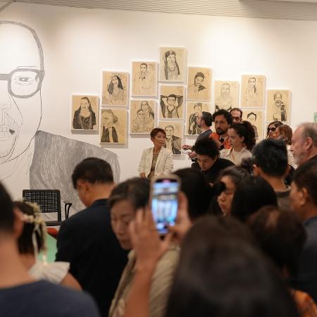 Inauguração da exposição de Jung Eun Hye em São Paulo