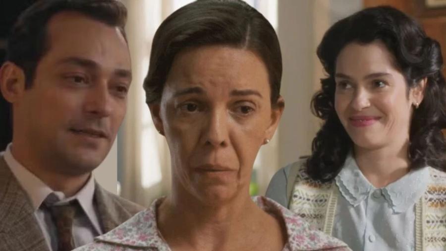 Alfredo, Jacira e Anita em "Garota do Momento" - Reprodução/Globo