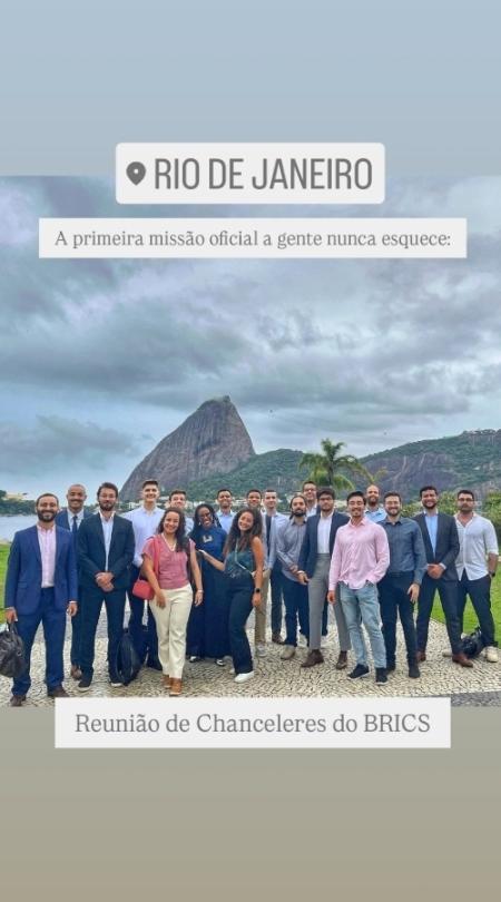 Gabriel Falcão celebra primeira missão como diplomata Gabriel Falcão celebra primeira missão como diplomata