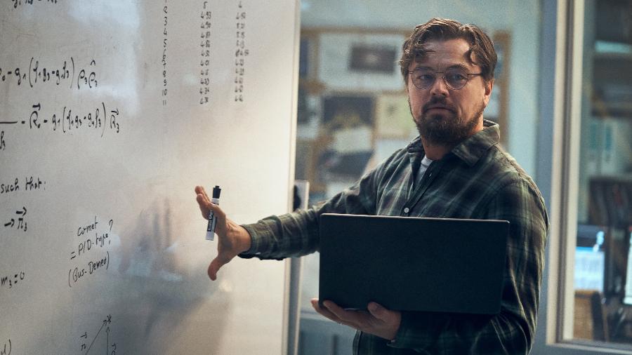 Leonardo DiCaprio vive o Dr. Randall Mindy em "Não Olhe para Cima" - Niko Taversine/Netflix