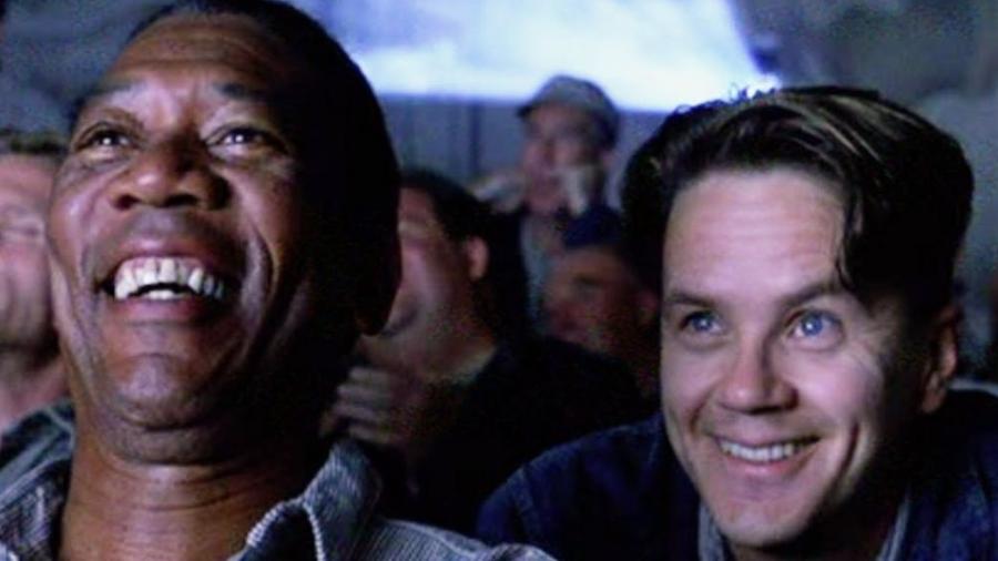 Morgan Freeman e Tim Robbins em "Um Sonho de Liberdade" - Divulgação