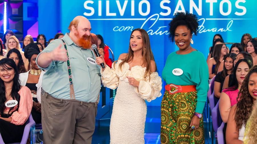 Goma e Fafá no 'Programa Silvio Santos com Patricia Abravanel' em cena de 'A Caverna Encantada'