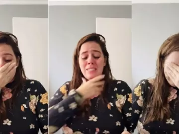 Tati Machado mostra choro ao receber notícia de sua 1ª gravidez; veja