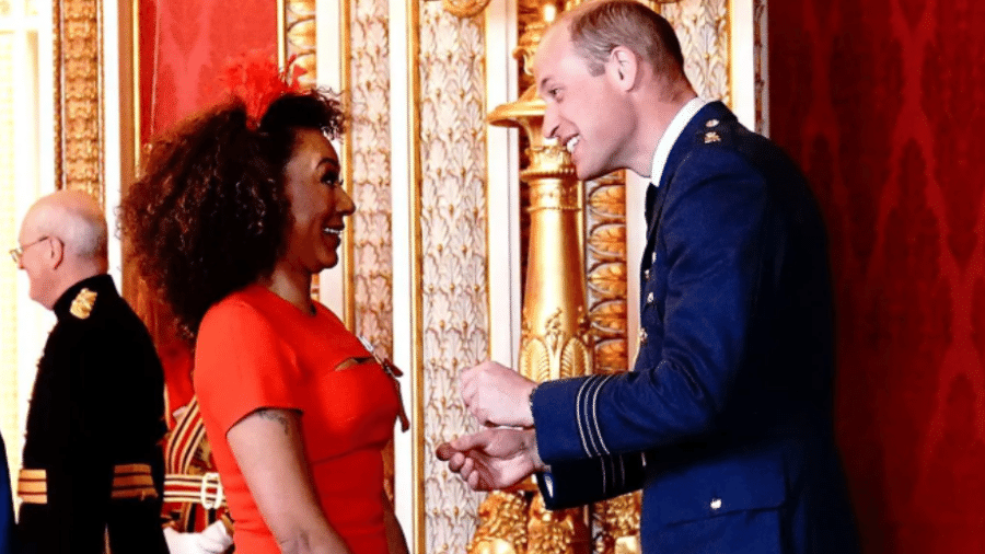 Mel B em cerimônia com o príncipe William - Reprodução / Duke and Duchess of Cambridge / Instagram