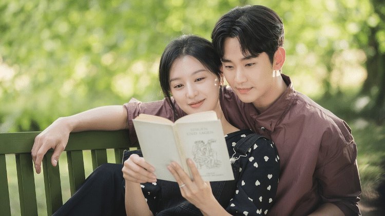 Imagem de divulgação do k-drama "Rainha das Lágrimas" (Netflix), estrelando Kim Ji-won e Kim Soo-hyun