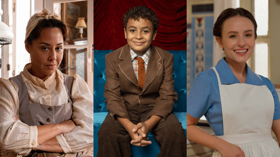 Zenaide (Evelyn Castro), Picolé (Isaac Amendoim) e Estela (Larissa Manoela) em 'Êta Mundo Melhor' Zenaide (Evelyn Castro), Picolé (Isaac Amendoim) e Estela (Larissa Manoela) em 'Êta Mundo Melhor'