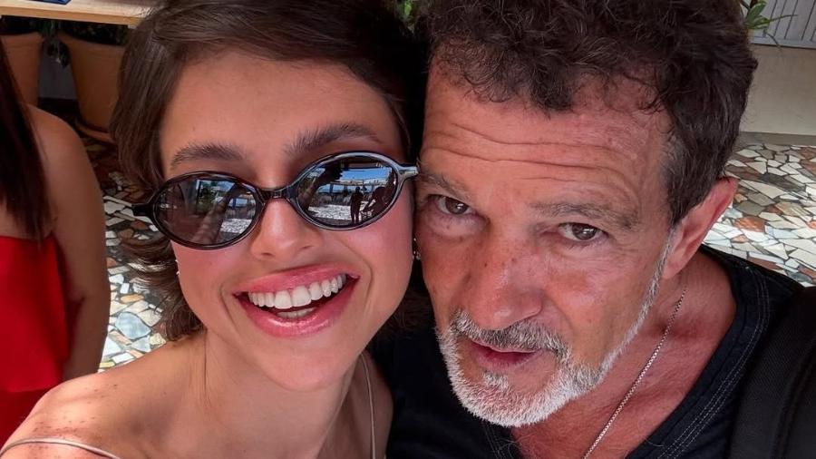 Agatha Moreira e Antonio Banderas estão juntos em Málaga Agatha Moreira e Antonio Banderas estão juntos em Málaga